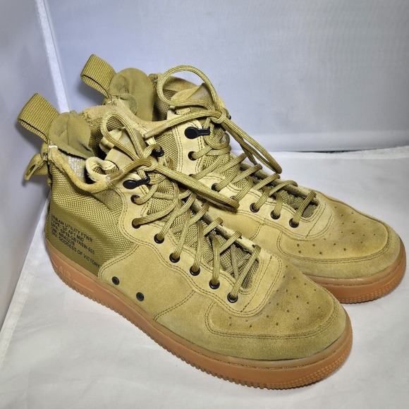 Nike SF AF1 Air Force Mid "Desert Moss Gum" AJ0424-300 7Y/8.5 Womens - Picture 1 of 7
